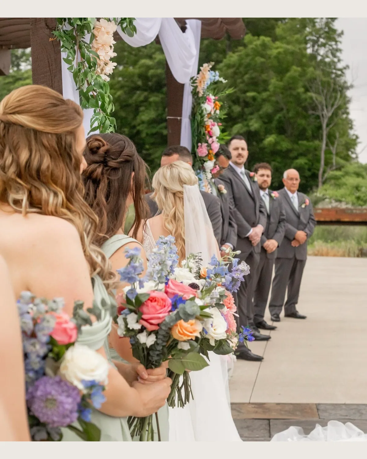 Behind-the-scenes bridal makeup image